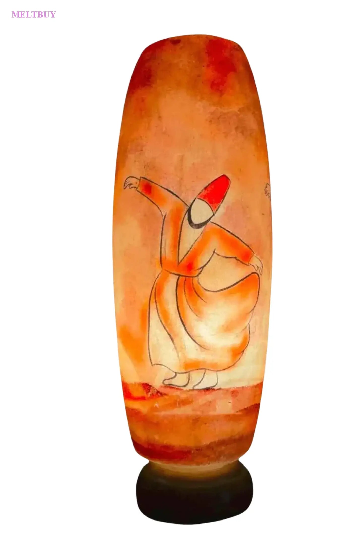 beautiful-camel-skin-lamp-with-hand-painted-traditional-dancer-bottle-198 | MELTBUY