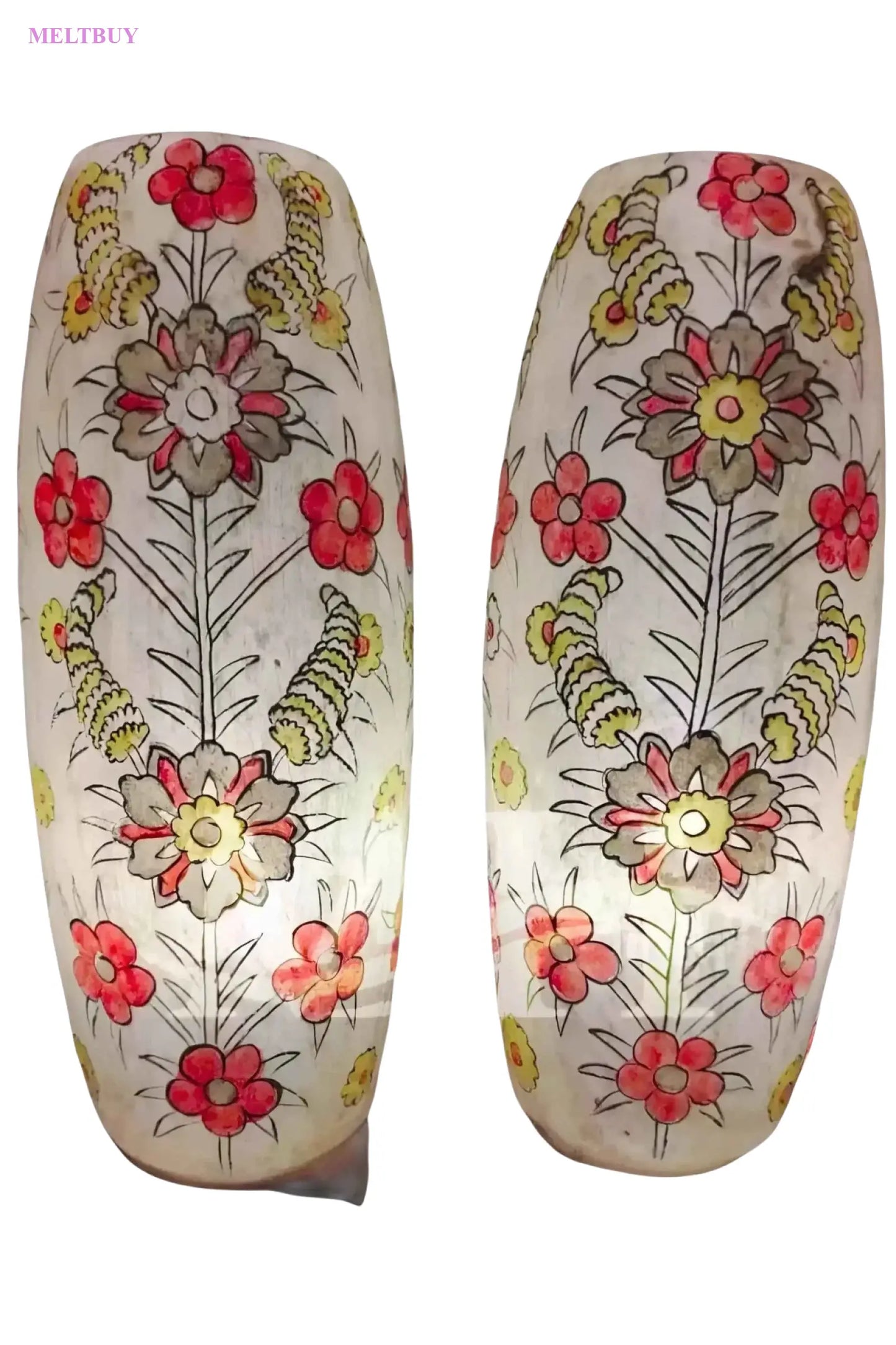 beautiful-ceramic-floral-vases-with-camel-skin-lamp-style-design-497 | MELTBUY