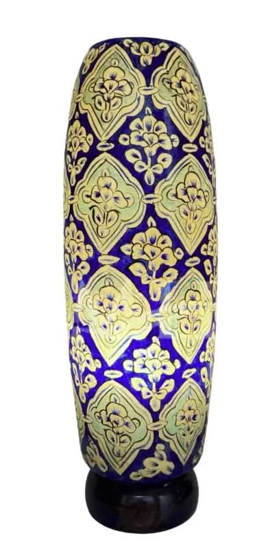 Bottle Shape Camel Skin Lamp Beautiful Blue White Art - MELTBUY