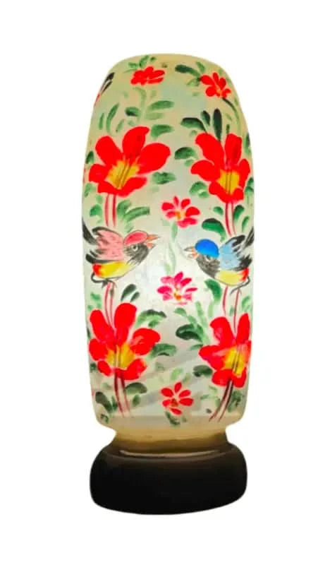 Bottle Shape Camel Skin Lamp Beautiful Flower Birds Ambience - MELTBUY