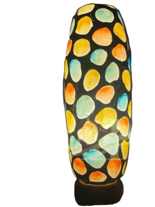 Bottle Shape Camel Skin Lamp Beautiful Rocks Multicolor Ambience - MELTBUY