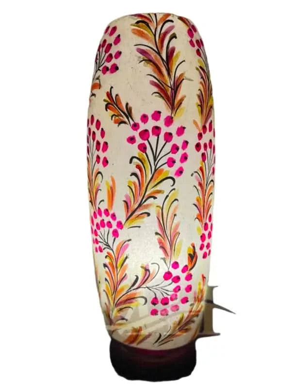 Bottle Shape Camel Skin Lamp Beautiful White Beige Art - MELTBUY