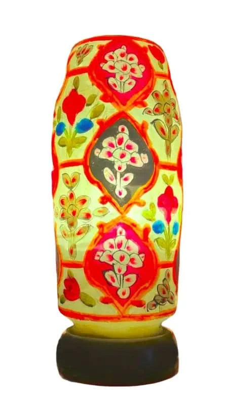 Bottle Shape Camel Skin Lamp Beige Multicolor - MELTBUY