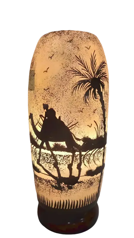 Bottle Shape Camel Skin Lamp Full of Art - MELTBUY