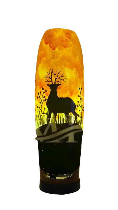 Bottle Shape Camel Skin Lamp Golden Deer - MELTBUY