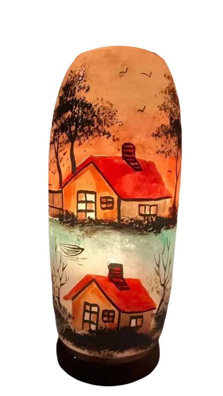 Bottle shape camel skin lamp house art