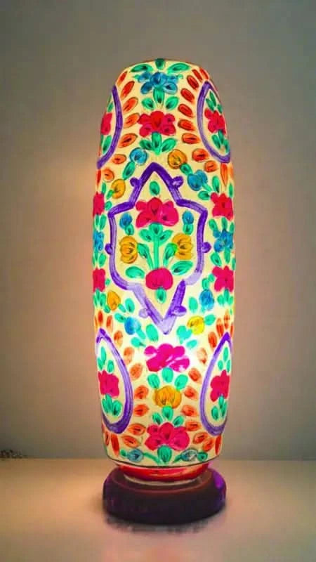 Bottle Shape Camel Skin Lamp Multicolor Pink Yellow Red Blue Art - MELTBUY