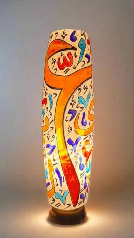 Bottle Shape Camel Skin Lamp Orange White Ambience - MELTBUY