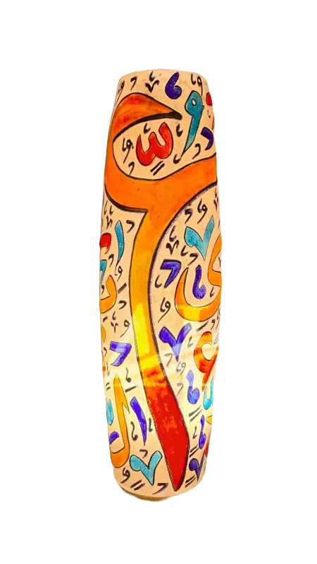 Bottle Shape Camel Skin Lamp Orange White Ambience - MELTBUY