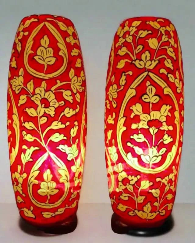 Bottle Shape Camel Skin Lamp Red Art Ambience - MELTBUY