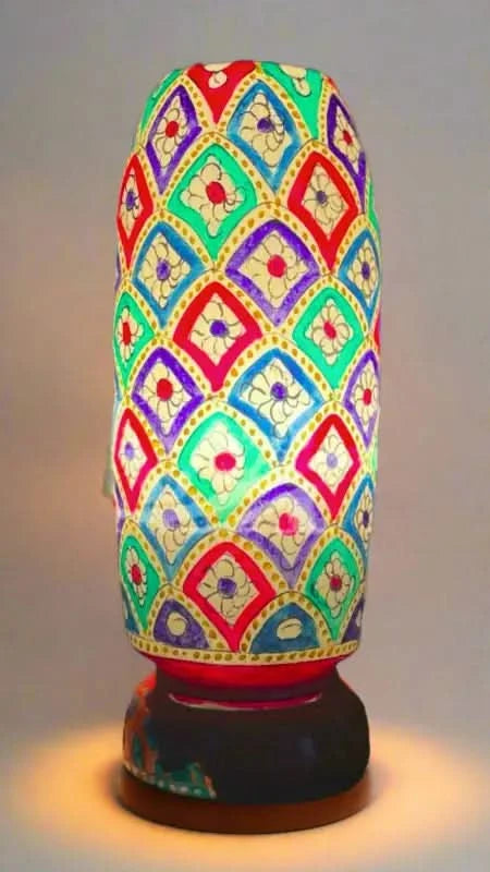 Bottle Shape Camel Skin Lamp Red Green Blue Multicolor - MELTBUY