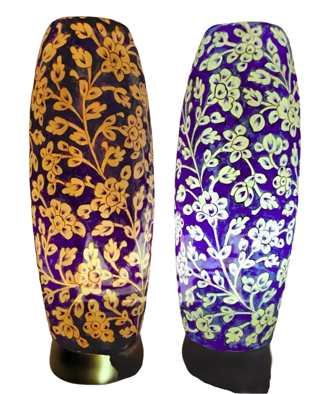 Bottle Shape Camel Skin Lamp White Blue Ambience - MELTBUY