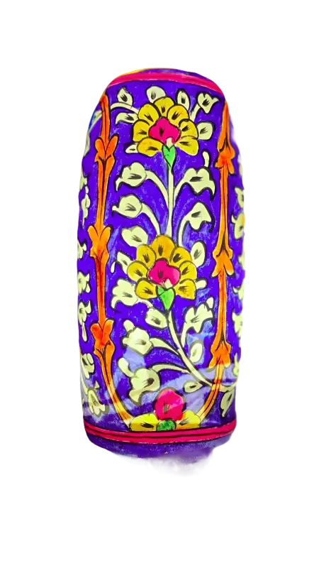 Bottle Shape Camel Skin Lamp White Blue Yellow Art - MELTBUY