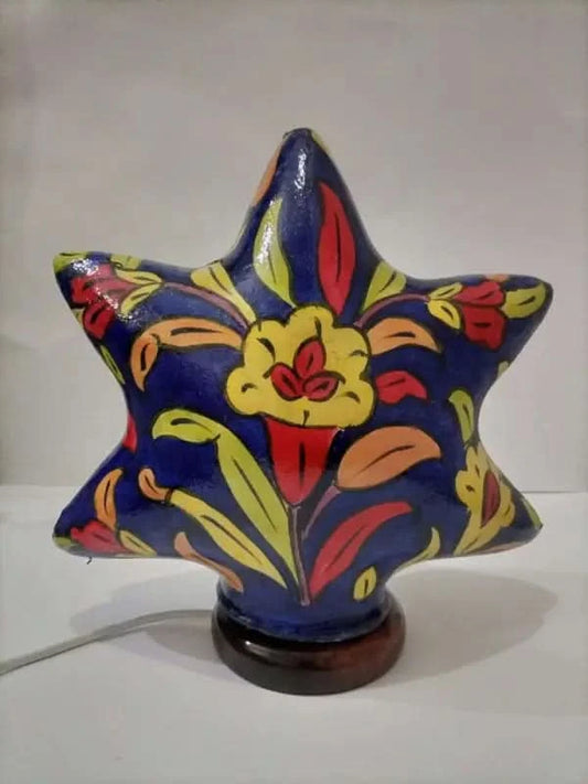 Star Shape Camel Skin Lamp Blue Yellow Beauty - MELTBUY