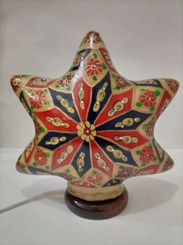 Star Shape Camel Skin Lamp Multicolor Red Blue Beauty - MELTBUY