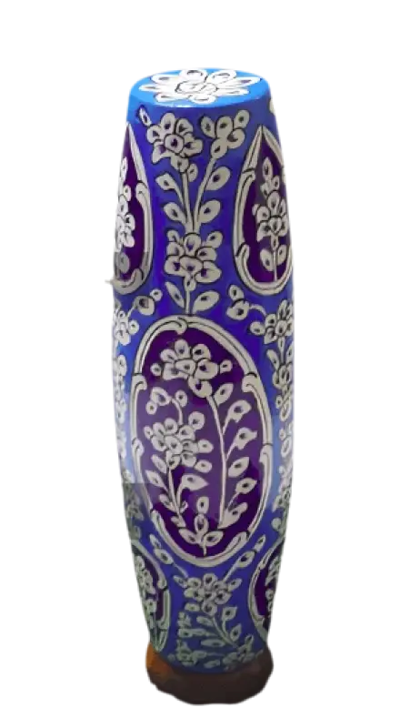 Bottle Shape Camel Skin Lamp Blue Art - MELTBUY