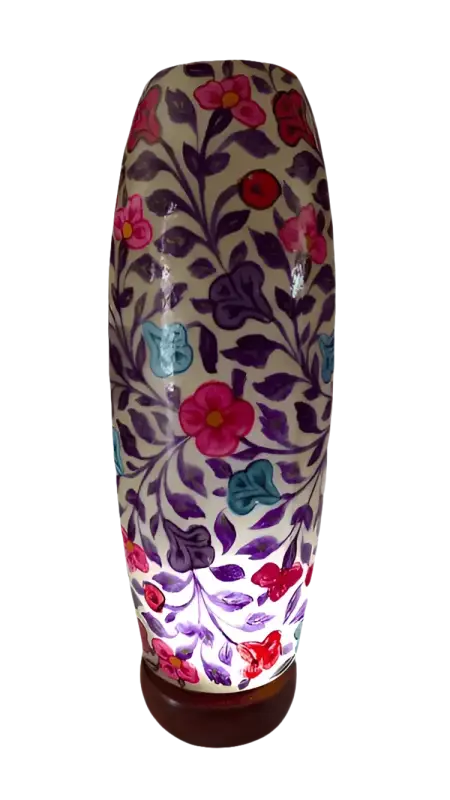 Bottle Shape Camel Skin Lamp Blue Red - MELTBUY