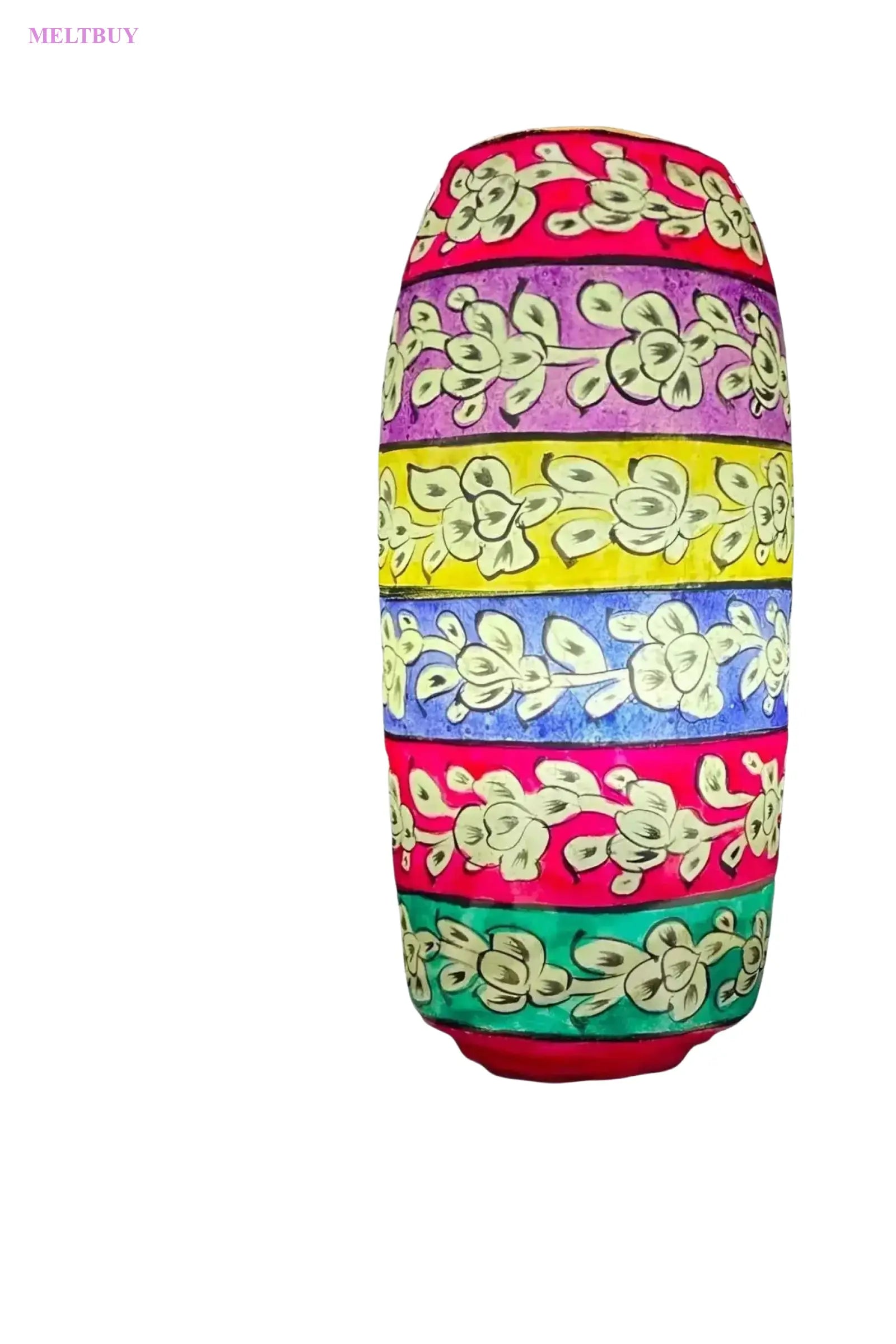 bottle-shape-camel-skin-lamp-with-hand-painted-floral-design-12-278 | MELTBUY