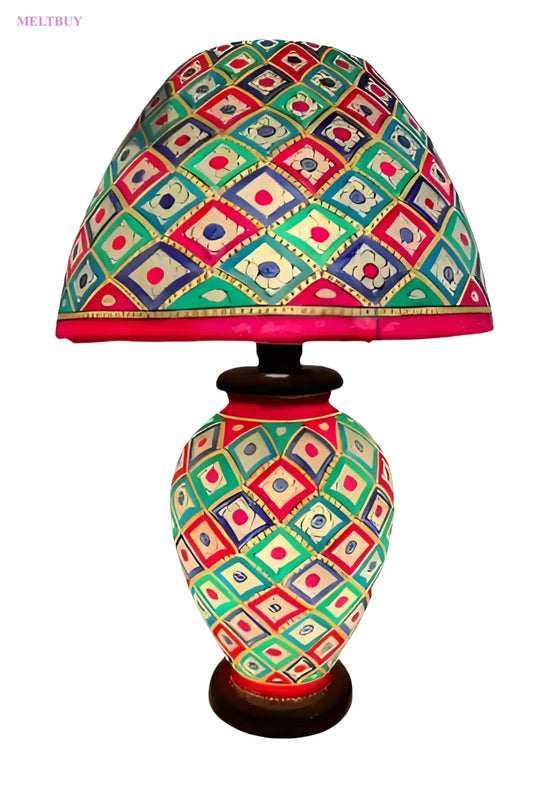 colorful-hand-embroidered-lamp-for-table-decor-unique-camel-skin-651 | MELTBUY