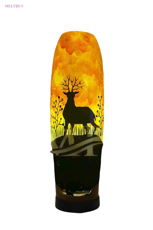 lamp-golden-deer-glowing-orange-salt-unique-for-home-decoration-942 | MELTBUY