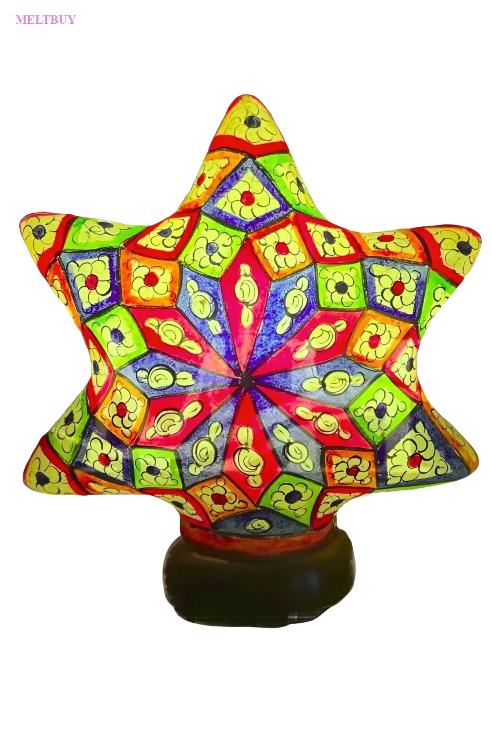 star-shape-camel-skin-lamp-with-vibrant-mosaic-design-for-stunning-473 | MELTBUY