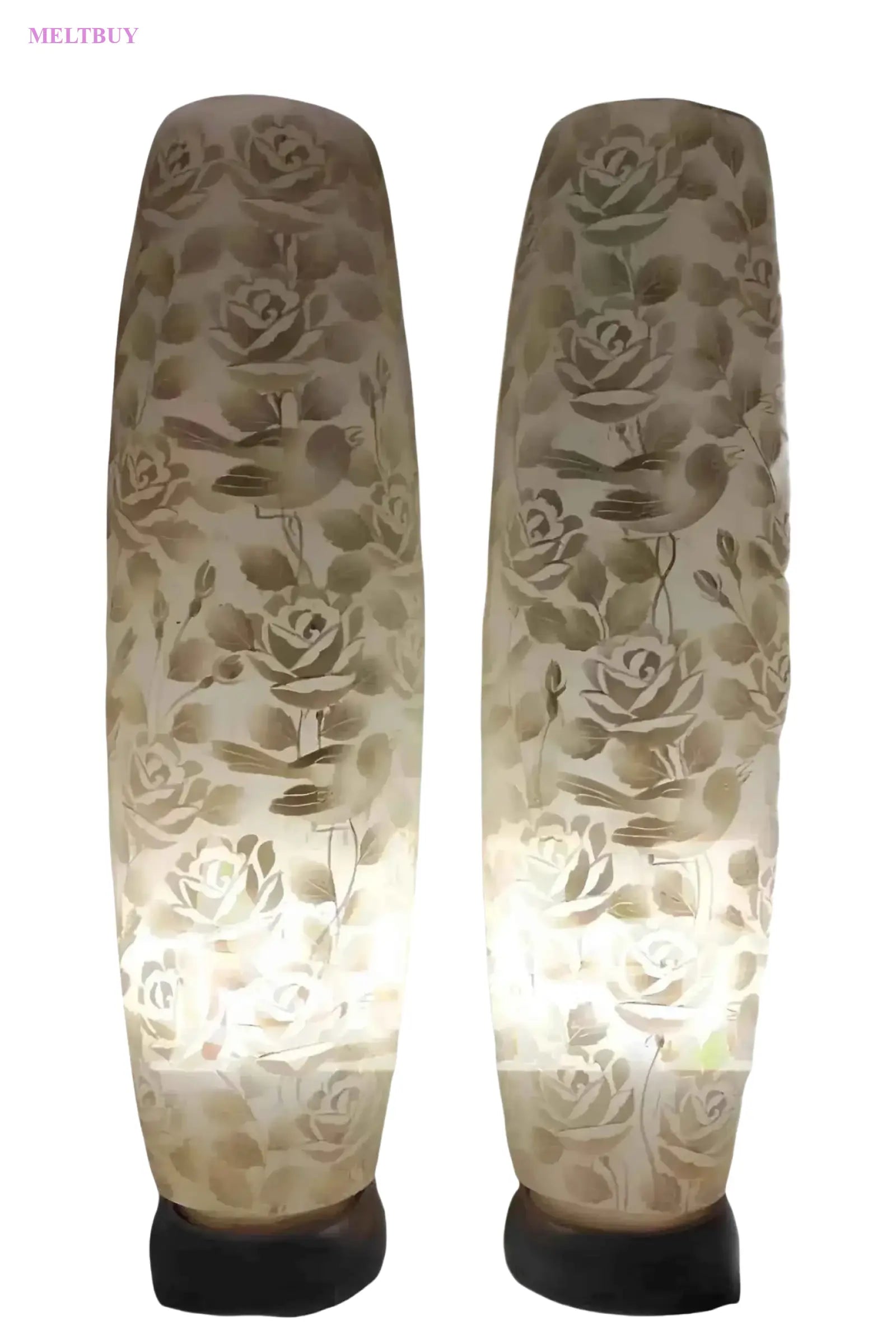 translucent-camel-skin-lamp-with-elegant-rose-and-bird-etchings-962 | MELTBUY
