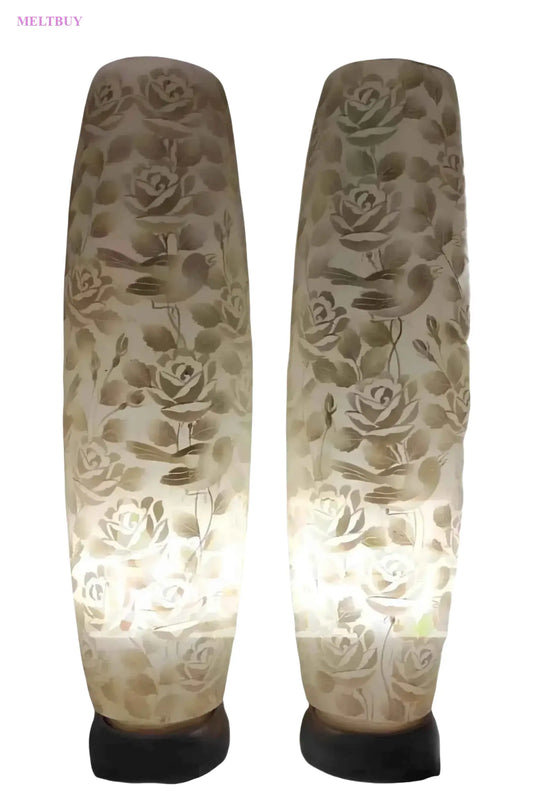 translucent-camel-skin-lamp-with-elegant-rose-and-bird-etchings-962 | MELTBUY