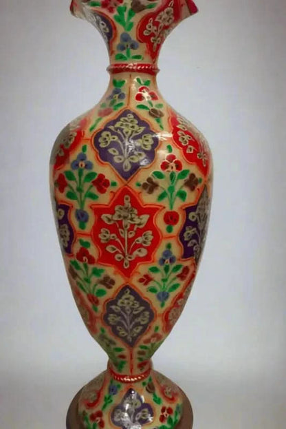 Vase Camel Skin Lamp Red Green Blue Beautiful Art - MELTBUY